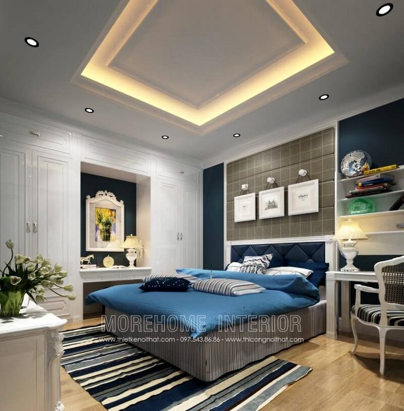 Xu hướng ưa chuộng của nhiều khách hàng hiện nay là thiết kế giường ngủ 2 người gỗ tự nhiên nhập khẩu phong cách tân cổ điển.